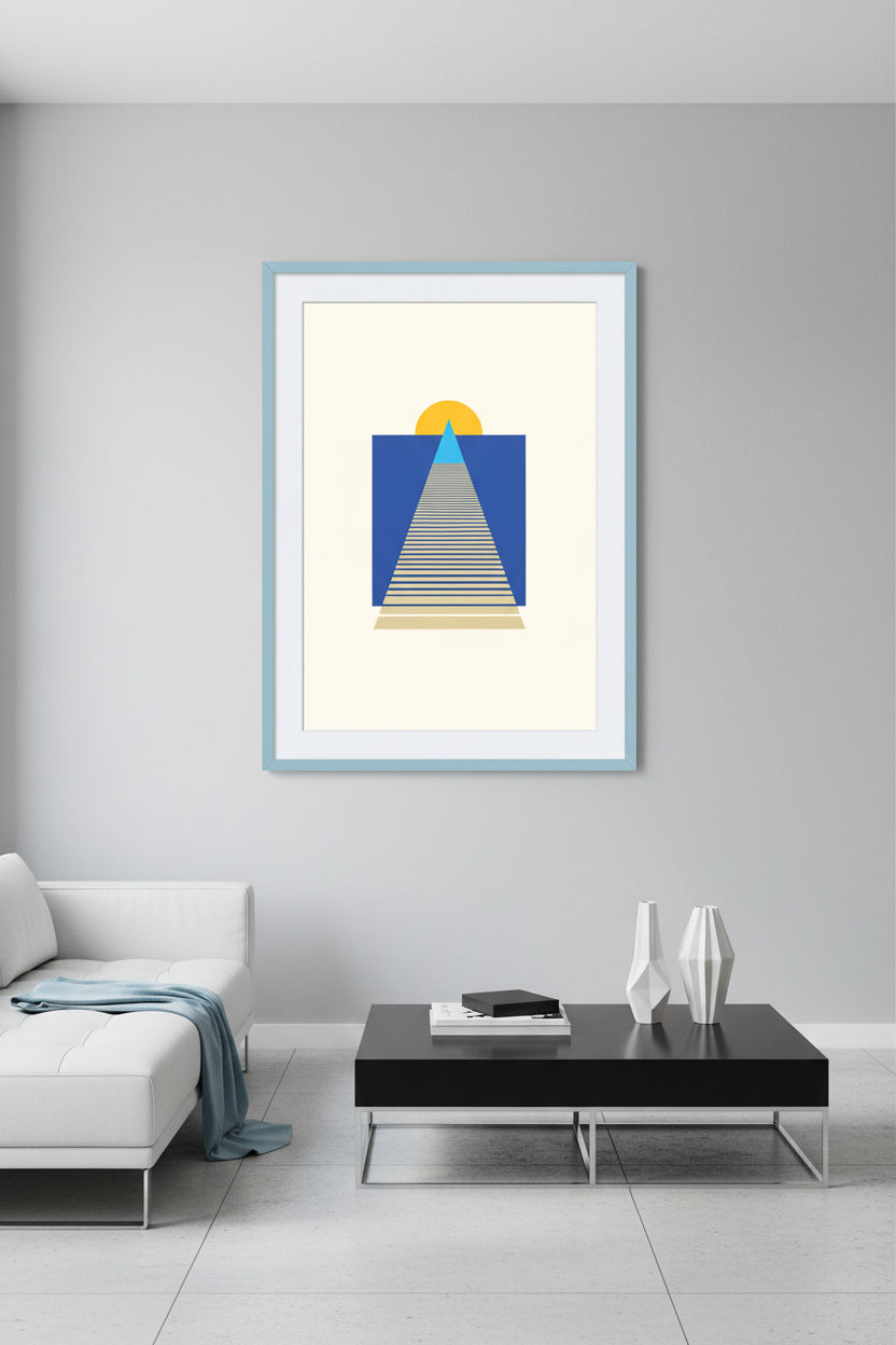 Modern art in a modern room