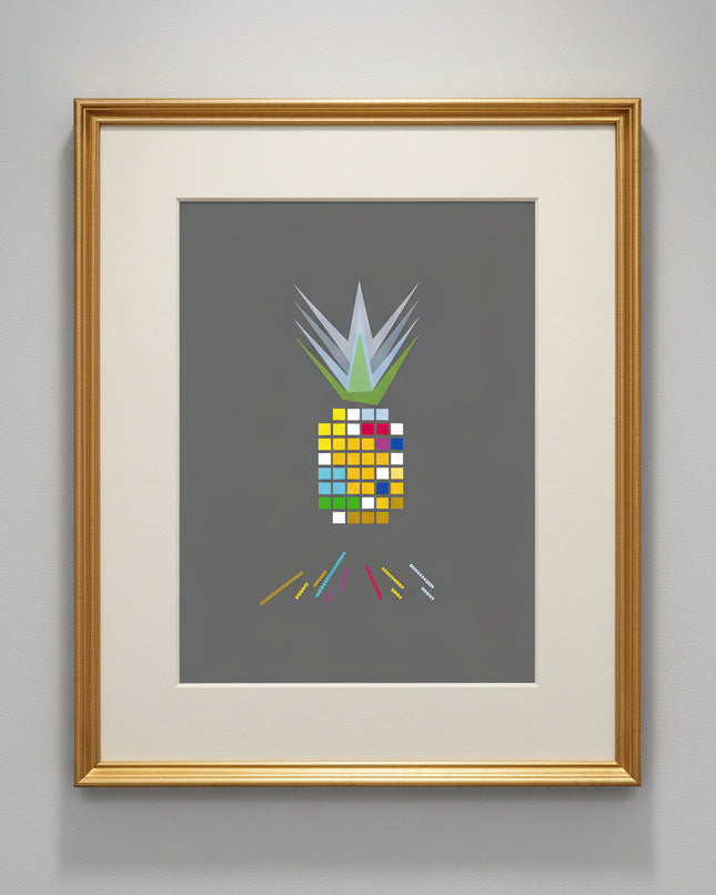 Digital Art Framed in golden frame