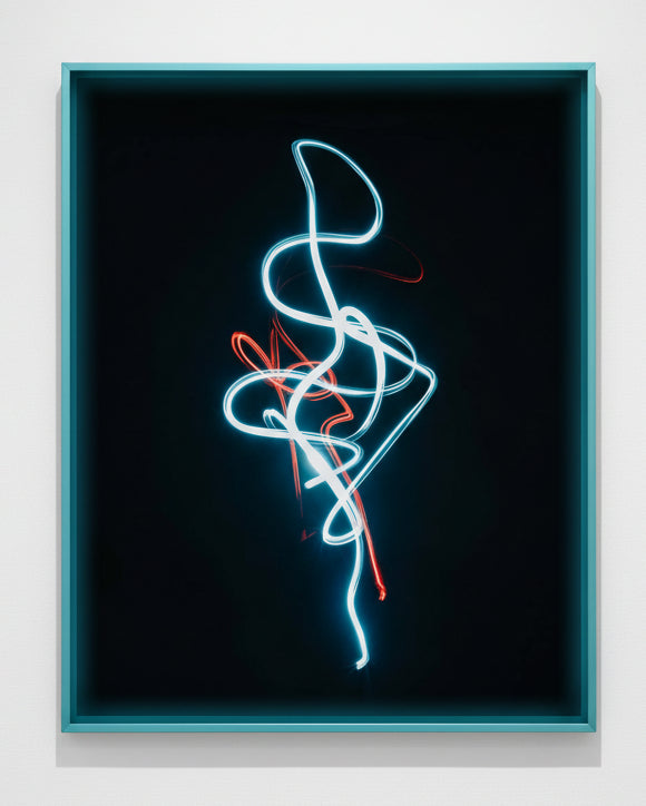 Framed abstract art piece titled Keith