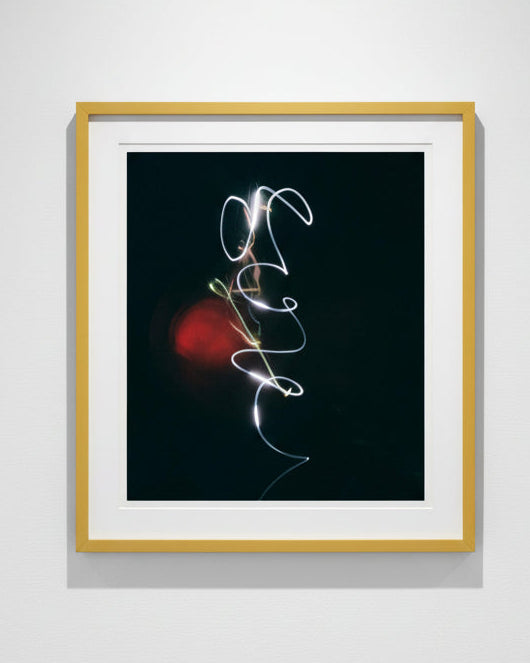 Framed abstractt art called "Nota Temporal"